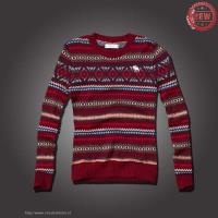 dames abercrombie fitch truien jacquard crewneck bohemia rood Echt Wholesale 9v4b2347